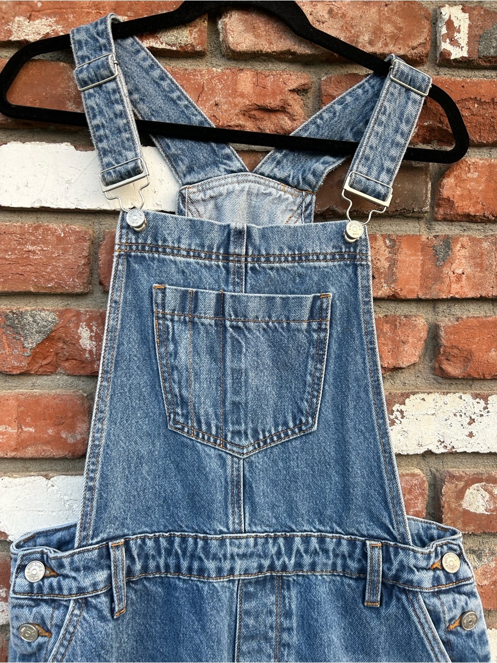 Just Blue Light Blue Denim Overalls - Women's Size Large GUC - Picture 3 of 7
